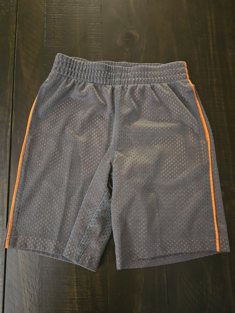 jumping beans Gray Mesh Athletic Shorts with Orange Piping